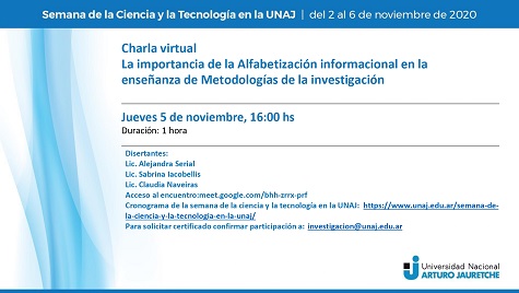 Semana De La Ciencia Y La Tecnología En UNAJ